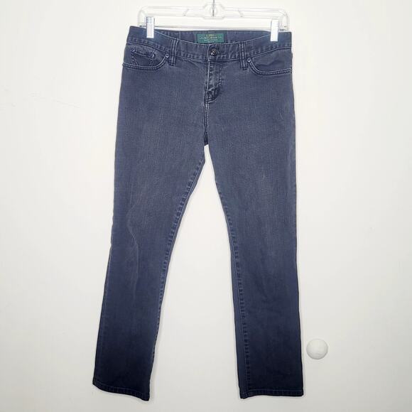 LRL Lauren Jeans Co Boyfriend Fit Black Jeans Size 2P Petite - Picture 1 of 8
